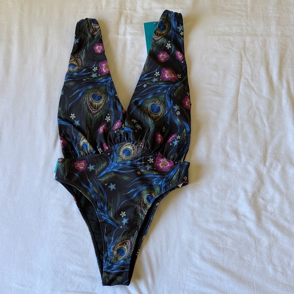 Pkockbeachwear Vibrant Feather Swimsuit - Picture 4 of 12